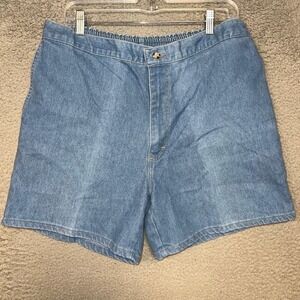 VTG Windham Pointe Shorts Women's Sz 40 (32x6) Blue Denim High Waisted Made USA